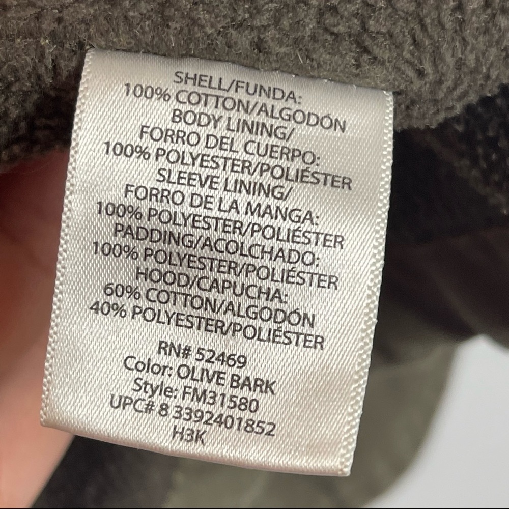 Faded Glory Mens Coat With Hoodie Size XLarge Hunter Green - Picture 12 of 12